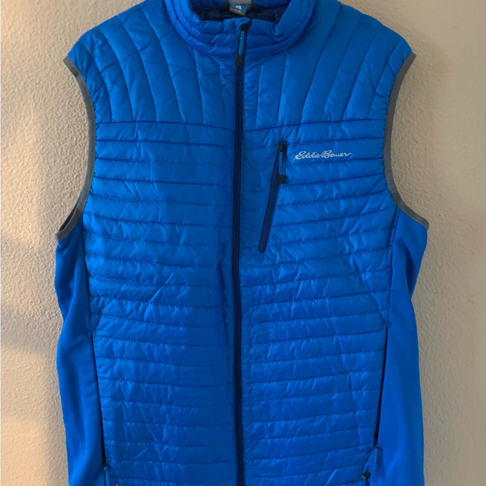 Eddie Bauer Men's Blue Quilted Vest